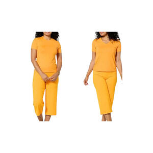 Joy Collection Women's Two Performance Tees Tangerine - Regular